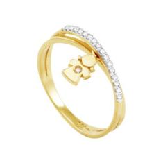 Imagem de Anel em Ouro 18K Menina com Diamantes - AU1433 - Bruna tessaro