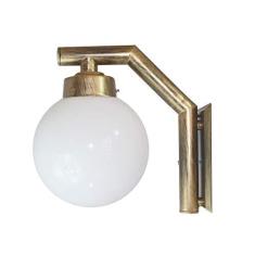 Imagem de Arandela Solarium 210 Globo de Vidro Leitoso Ouro Velho