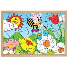 Imagem de Quebra-Cabeca Madeira Modelos Sortidos 33,5X26,5cm - Carlu