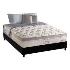 Imagem de Cama Box Casal: Colchão Molas MasterPocket Ensacadas Anjos Impressione + Base crc Suede Black(138x188)