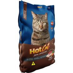 Imagem de Ração Seca Hot Cat Mix Sem Corantes para Gatos Filhotes e Adultos - 1 Kg