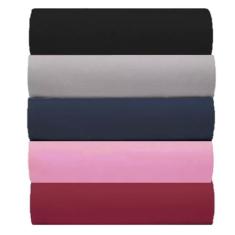 Imagem de Kit 5 Lençol de Malha Casal C/Elástico 100% Algodão Rubi (KIT 4)