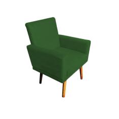 Imagem de Poltrona Decorativa Nina Com Rodapé Suede Verde