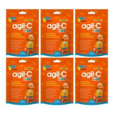 Imagem de Kit C6 Agil C Kids Suplemento Gomas Sabor Laranja  Pharlab