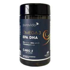 Imagem de Ômega 3 Epa Dha Com Vitamina E 60 Cápsulas Puravida