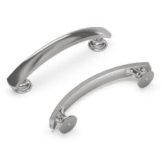 Imagem de Hickory Hardware P2143-SN American Diner Collection Puxador de 7,6 cm de centro a centro, níquel acetinado