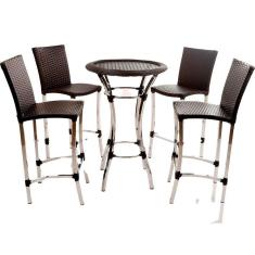 Imagem de Conjunto de Banquetas e Bistrô em Alumínio Trama