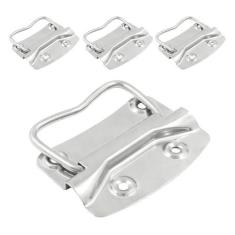 Imagem de Eilumduo 4 peças de puxadores de caixa de madeira de aço inoxidável, alça de caixa de ferramentas resistente para porta e estojo (alça M, comprimento de 80 mm)