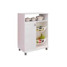 Imagem de Balcao Multiuso Cozinha Fruteira Fr2003 C 1 Porta Branco Movelbento