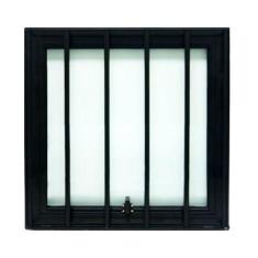 Imagem de Janela Maxiar Esquadria Brasil Vetx 40X40 Preto Grade - Esquadrias Bra