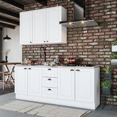 Imagem de Cozinha Compacta 3 Peças com Tampo Para Cooktop Emily Branco/Calcare