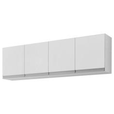 Imagem de Armário de Cozinha Aéreo Andréia 150cm 4 Portas Branco - Desk Design -