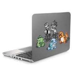 Imagem de Skin Adesivo Protetor para Notebook 17,3” Pokémon Jogos Clássicos b1