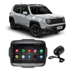 Imagem de Central Multimídia Jeep Renegade PCD 2015 a 2020 9 Polegadas Full Glass Android Quadcore 16GB TV Digital GPS Aplicativos + Câmera de Ré