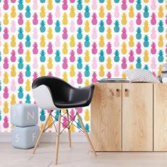 Imagem de Papel De Parede Adesivo Abacaxis N012131 Rolo 0,58X3M
