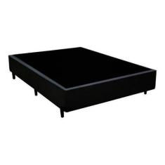 Imagem de Base Box Viúva Sintético Preto 128 X 188 X 40 - Bueno Sono Cama & Colc