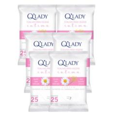 Imagem de Kit C6 Toalhas Íntimas Sem Perfume Refrescante - Q Lady - Procter   Ga