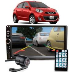 Imagem de Central Multimidia Nissan March 2017 Mp5 Espelhamento Moldura Câmera D
