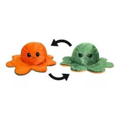 Imagem de Polvo Bicho De Pelúcia Brinquedo Reversível Feliz Ou Bravo  Tik Tok - 