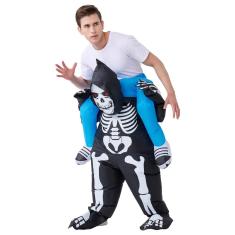 Imagem de Fantasia inflável de esqueleto Carry Me on the Shoulder para adultos