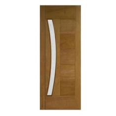 Imagem de Porta Entrada Maciça BBB para Vidro Arco - Madeira, 2,10 m (altura) x 