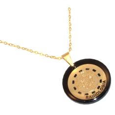 Imagem de Colar Cordão Profissão Radiologia Folheado Ouro 18k