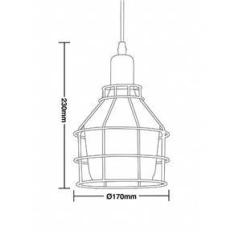Imagem de Pendente Aro 160 1Xe27 Fume