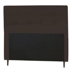 Imagem de Cabeceira Cama Box Casal 140Cm Luna Suede Marrom