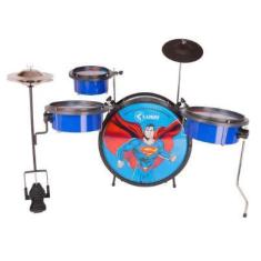 Imagem de Bateria Infantil Luen Azul Warner Superman Heroes