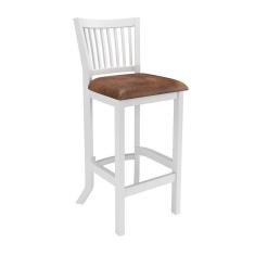 Imagem de Banqueta De Madeira Maciça Valência Branco