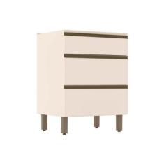 Imagem de Balcão De Cozinha Modulado Connect C/3 Gavetas S/Tampo 60X52x81cm Off