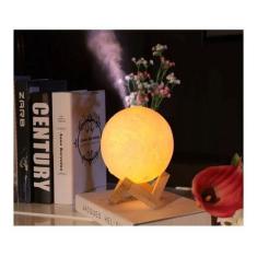 Imagem de 1 Umidificador Lua Abajur Cheia 3d 880ml Luminária 3 Cores - oem