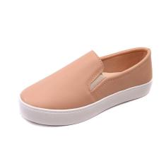 Imagem de Tenis Feminino Slip On Sem Cadarço Bege-Feminino
