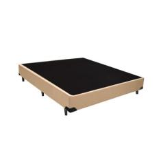 Imagem de Base Box Blindado Casal Homequeen Sintético Bege 40X138x188