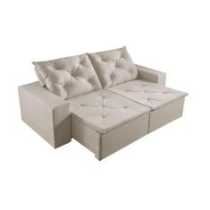 Imagem de Sofá 4 Lugares Retrátil E Reclinável Martins M-181 Veludo Creme