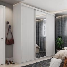Imagem de Guarda Roupa Casal Com Espelho 3 Portas Em Perfect Lugano