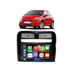 Imagem de Kit Multimídia Punto 2008 / 2012 Mold Black Piano 7 Pol CarPlay Androi