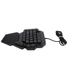Imagem de Teclado Mecânico, Teclados de Computador Teclado Com Uma Mão RGB Blacklight Teclado Mecânico Teclado Iluminado Com Função de Definição de Macro para PC Desktop, Computador