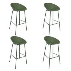Imagem de Kit 4 Banquetas Drops Verde - Rivatti
