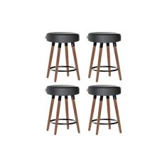 Imagem de Kit 4 Bancos Moderno Pé Palito Roma Slim Asfalto 50cm