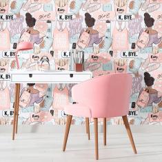 Imagem de Papel De Parede Adesivo Figurinhas N010142 Rolo 0,58X3M