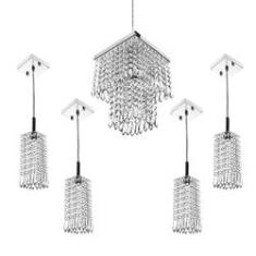 Imagem de Kit 4 Pendentes Clearcrillic + Pendente Marrycrillic