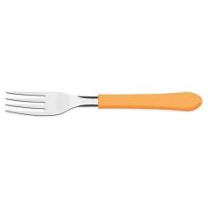 Imagem de Garfo de mesa leme laranja lamina de aco inox e cabo de polipropileno 