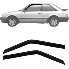 Imagem de Calha de Chuva Esportiva Ford Escort Hobby 1984 Até 1996 2 Portas Fumê