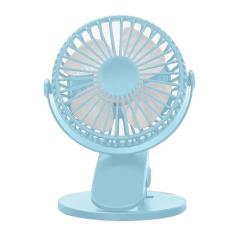 Imagem de Ventiladores de pedestal de mesa azul usb clipe recarregável ventilador de mesa mini ventilador de braçadeira portátil refrigerador de ar doméstico