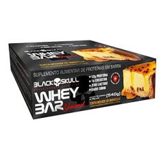 Imagem de Whey Bar Gourmet - 12 Unidades 45g Torta Mousse de Maracujá - Black Skull