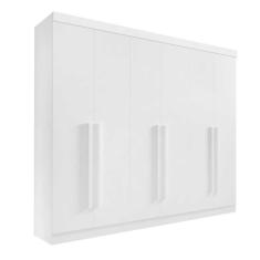 Imagem de Guarda Roupa Da Vinci Plus 6 Portas 6 Gravetas 100% Mdf Cor:branco