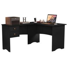 Imagem de Mesa Escrivaninha Computador Paris Em L Preto