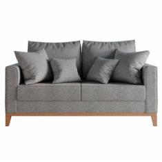 Imagem de Sofá 2 Lugares 1.40 Beny Base De Madeira Linho