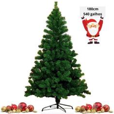 Imagem de Arvore De Natal Pinheiro 1.80 Decoraçao 540 Galhos Natalino Enfeite Co